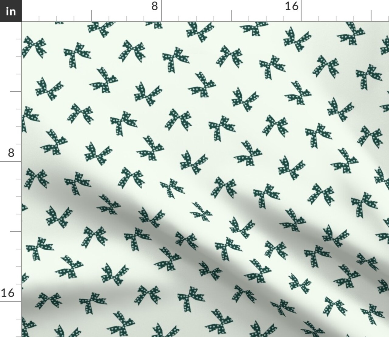 St. Patrick'S Day Preppy Shamrock Clover Cute Irish Ireland Green Festive Bows Ribbon Novelty Holiday Lucky March Custom Printed Fabric by Spoonflower Various Fabrics by the Yard or Fat Quarter